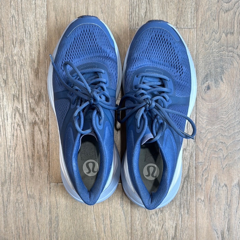 Lululemon Blissfeel Womens Running Shoe Water Drop / White / Blue Linen Size 7.5 - Picture 5 of 8